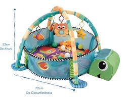 Ginásio divertido 4 em 1 tartaruga c/bolinhas brinquedo-bebê