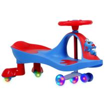 Ginga Carrinho Super Car Infantil Manual Gira Sapinho Feliz Meninos e Meninas Rodinha De Led