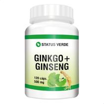 Ginkgo Biloba com Ginseng Panax 120 Cápsulas Puras de 500mg - Suplemento Natural