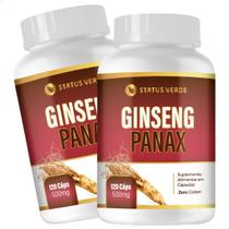 Ginseng Puro Panax Verdadeiro Kit 2 Potes c/ 120 cápsulas de 500mg para 4 meses Ginseng Puro Panax Verdadeiro Kit 2 Potes c/ 120 cápsulas de 500mg para 4 meses