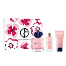 Giorgio Armani My Way Kit Coffret Perfume Feminino EDP Travel Size Loção