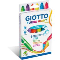 Giotto - Hidrocor Giotto Turbo Maxi 6 Cores Fluo Giotto - Hidrocor Giotto Turbo Maxi 6 Cores Fluo