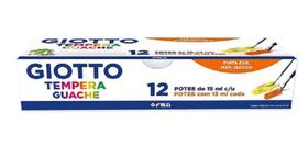 GIOTTO Tempera Guache Tinta Guache em Pote de 15ml 12 Cores GIOTTO Tempera Guache Tinta Guache em Pote de 15ml 12 Cores