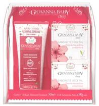 Giovanna Baby Kit com Nécessaire Loção Hidratante 50g + 2 Sabonetes em Barra 90g Cherry