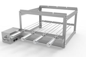 gira gril 4 espeto para churrasqueira pré moldada