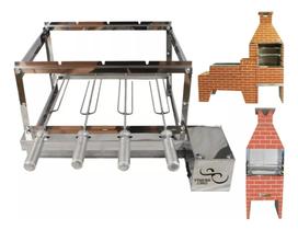 Gira Grill 4 Espeto Com Opção Lado Do Motor Lado Direito