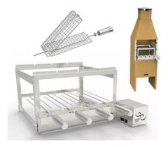Gira Grill 4 Espeto De Inox mais acessorio