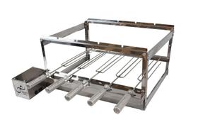 gira grill churrasqueira giratória 5 espetos inox gira grill churrasqueira giratória 5 espetos inox