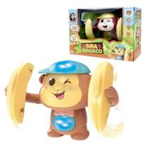 Gira Macaco Brinquedo Infantil Movimento Luz e Som dm Toys