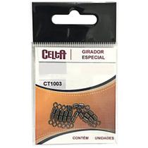 Girador Celta Especial Tambor Duplo Black CT1003 Nº08 48lb Cartela com 10un