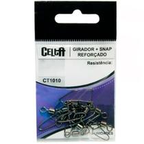 Girador Simples + Snap Reforçado Celta CT1010 Nº1 103lb Cartela com 5un