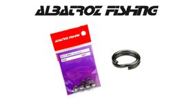 Girador Split Ring Black Nickel N 4 - Albatroz Fishing - 14 pçs
