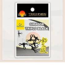 Girador triplo black technes - cartela c/ 05 und