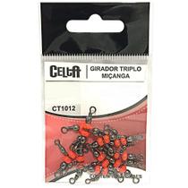 Girador Triplo com Miçanga Celta CT1012 Nº8x10 47lb Cartela com 5un