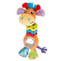 Girafa bebê pelúcia brinquedo Peter calmante chocalho Teether brinquedo