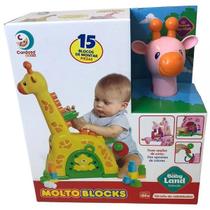 Girafa de Atividades com 15 Blocos BABY LAND Cardoso Rosa