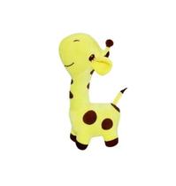 Girafa de Pelúcia Amarela Girafinha 24 cm Antialérgica