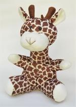 Girafa de pelúcia animal de safári floresta selva bichinho com 30 cm girafinha - Elza Lemos