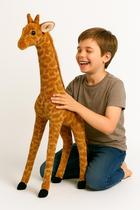 Girafa de Pelúcia Gigante Realista Decoração de Quarto e Festas Safari Savana 85cm Pelucias HAS Brasil Girafa de Pelúcia Gigante Realista Decoração de Quarto e Festas Safari Savana 85cm Pelucias HAS Brasil