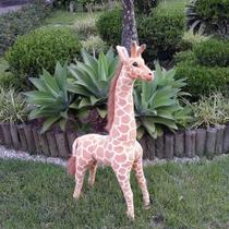 Girafa de Pelúcia Safari - 90cm Em Pé - Fofy