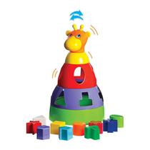Girafa Didática 10 Formas Empilhar Mercotoys