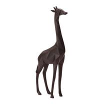 Girafa Em Poliresina Preto 38Cm Mart