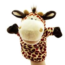 Girafa Fantoche Pelúcia De Mão Teatro Infantil Animais 25cm Girafa Fantoche Pelúcia De Mão Teatro Infantil Animais 25cm