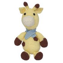 Girafa Joca De Cachecol ul Amigurumi Crochê Quarto Bebê - Potinho de mel