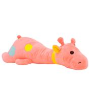 Girafa Linda de Pelúcia Deitada Colorida Grande