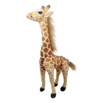 Girafa Pelúcia Realista 48 Cm Altura Parece Real