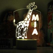 Girafa personalizada Night Light MYETCHEY para quarto de crianças