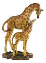 Girafas Mãe E Filhote 18.5cm - Animais Resina - Taimes