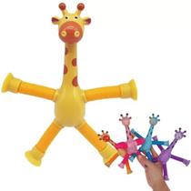 Girafas Pop It Tubo Led Estica E Gruda Montessori Magic Unid