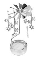 Girandola decorativa floco de neve prata