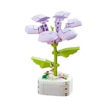 Girassóis Tulipas Plantas Em Vasos Flores Perfumadas Blocos De Montar Quebra-cabeça Brinquedos