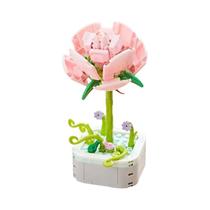 Girassol Tulipa Vaso De Plantas Blocos De Construção Flor Perfumada Quebra-cabeça Brinquedos