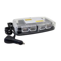 Giroflex De Led Ambar 12V e 24V 72 LEDs Retangular com Imã