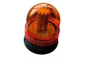 Giroflex LED Ambar Bivolt 12V 24V Ima Lente Lisa Tomada Veicular Emergencia