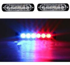 Giroflex Policia Led Vermelho Branco, Ambulância, Bombeiros - Strobos Automotivos