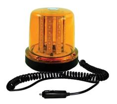 Giroled Giroflex Ambar Imã + Cabo Acendedor 12/24v Luz Emergencia 54 leds - Autopoli