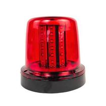 GiroLED Vermelho 10W 12V/24V 54 LEDs Fixação Parafuso