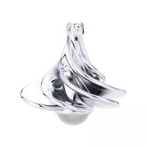 Giroscópio Rotação Desktop Mesa Sopro Vento Metal Silver
