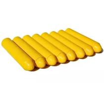 Giz Amarelo Redondo Pitoco 75 x 14mm Caixa c/ 08 pcs - 3105E - Giz Sol
