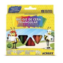 Giz Big Triangular Com 12 Cores Acrilex