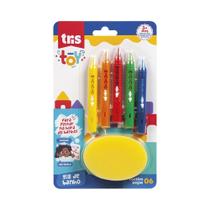 Giz de Banho 6 Cores - Tris Toy Giz de Banho 6 Cores - Tris Toy
