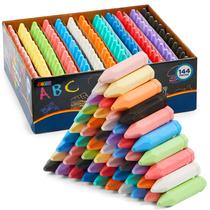 Giz de calçada JOYIN de 144 peças em forma de cone, 12 cores Giz de calçada JOYIN de 144 peças em forma de cone, 12 cores