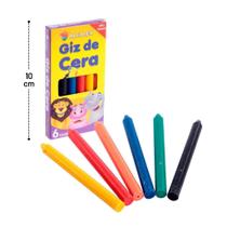 GIZ de cera 06 cores papelaria - Filó Modas