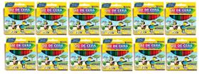 Giz De Cera 12 Cores 48g Acrilex Kit com 12 Caixas