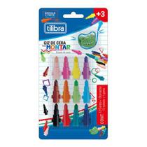 Giz De Cera 12 Cores Para Montar Tilibra