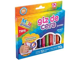 Giz de Cera 12 Cores Tris - Meu Primeiro Jumbo Giz de Cera 12 Cores Tris - Meu Primeiro Jumbo